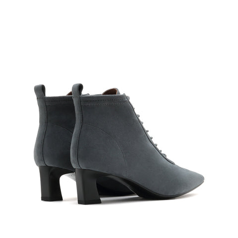 Stretch Flannel Lace Up Boots