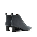 Stretch Flannel Lace Up Boots