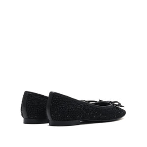 Lace with Sequin Ballet Flats