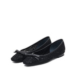 Lace with Sequin Ballet Flats