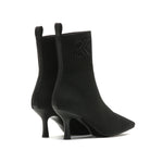 P Infinity Logo Fine Knit High Heel Boots